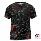 Educational Math 3D T-Shirt, Fun Unisex Back To School Graphic Tee For Students
