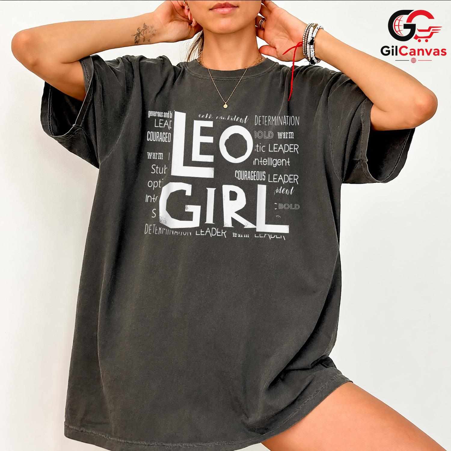 Empowering Leo Girl T-Shirt Unisex Astrology Zodiac Fan Birthday Gift Idea