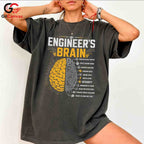 Engineer Brain Science T-Shirt Unisex Gift For Engineering Lovers Graphic Shirt
