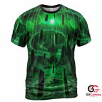 Ethereal Landscape 3D T-Shirt, Unisex Gaming Graphic Tee Gift For Halloween
