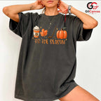 Fall Hockey Pumpkin Spice T-Shirt Unisex Cozy Autumn Sports Fan Game Day Gift