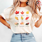 Fall Leaves Nature T-Shirt Unisex Perfect Autumn Season Gift For All Ages
