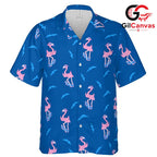 Flamingo Tropical Shirt Men, Fun Summer Gatherings & Beach Vacation Vibes