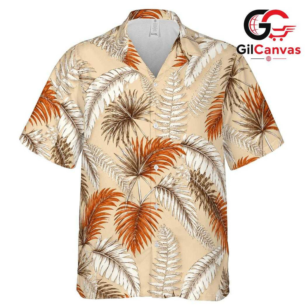 Flora Print Beach Hawaiian Tee, Men Fun Casual Wear for Summer Beach Party