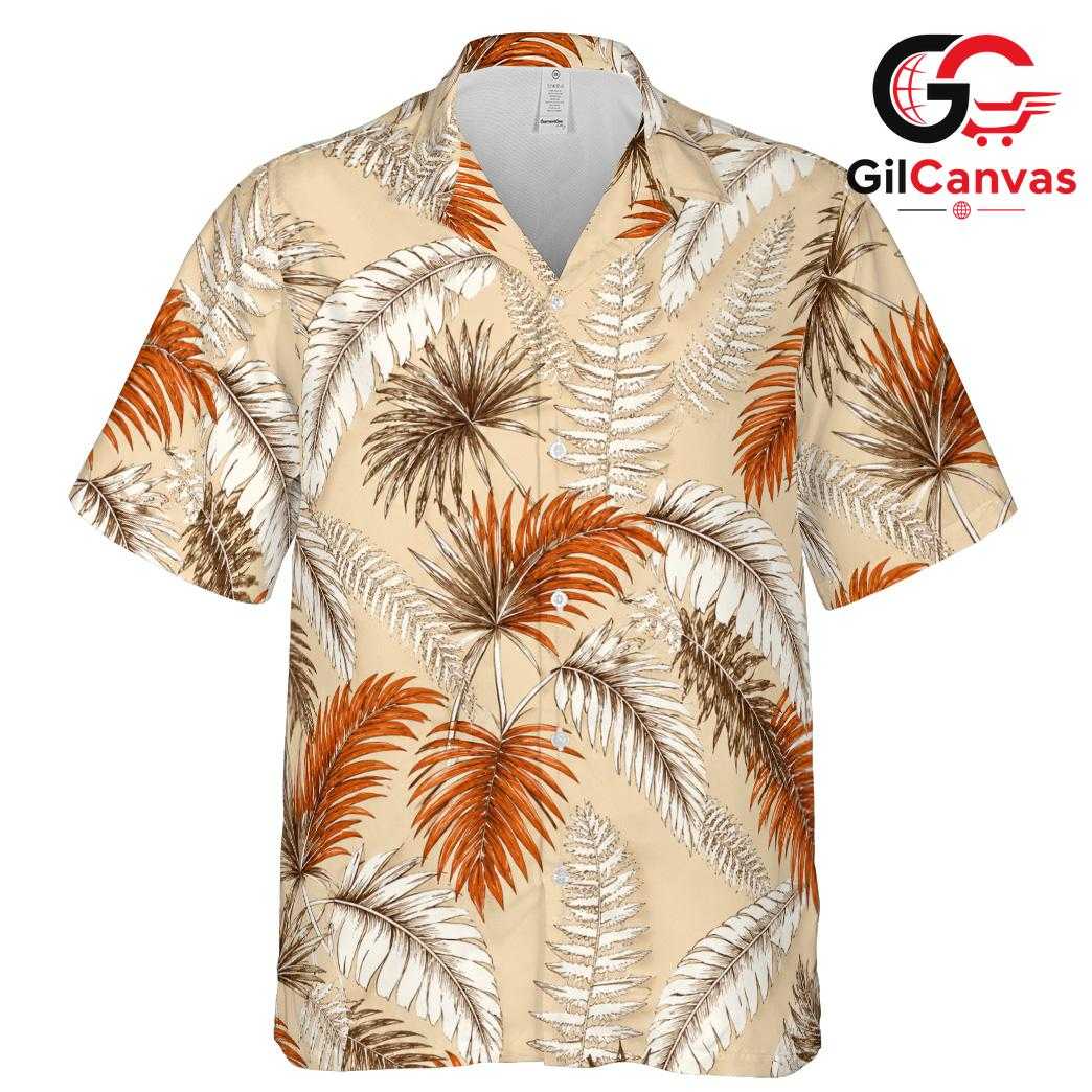 Flora Print Beach Hawaiian Tee, Men Fun Casual Wear for Summer Beach Party