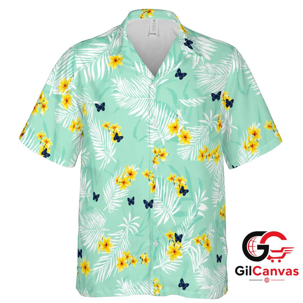 Floral Design Hawaiian Shirt For Unisex Summer Vacation Tropical Style Wear