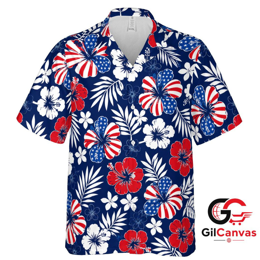 Floral Pattern Hawaiian Shirt For Summer Vacations Unisex Beach Wear Vibe
