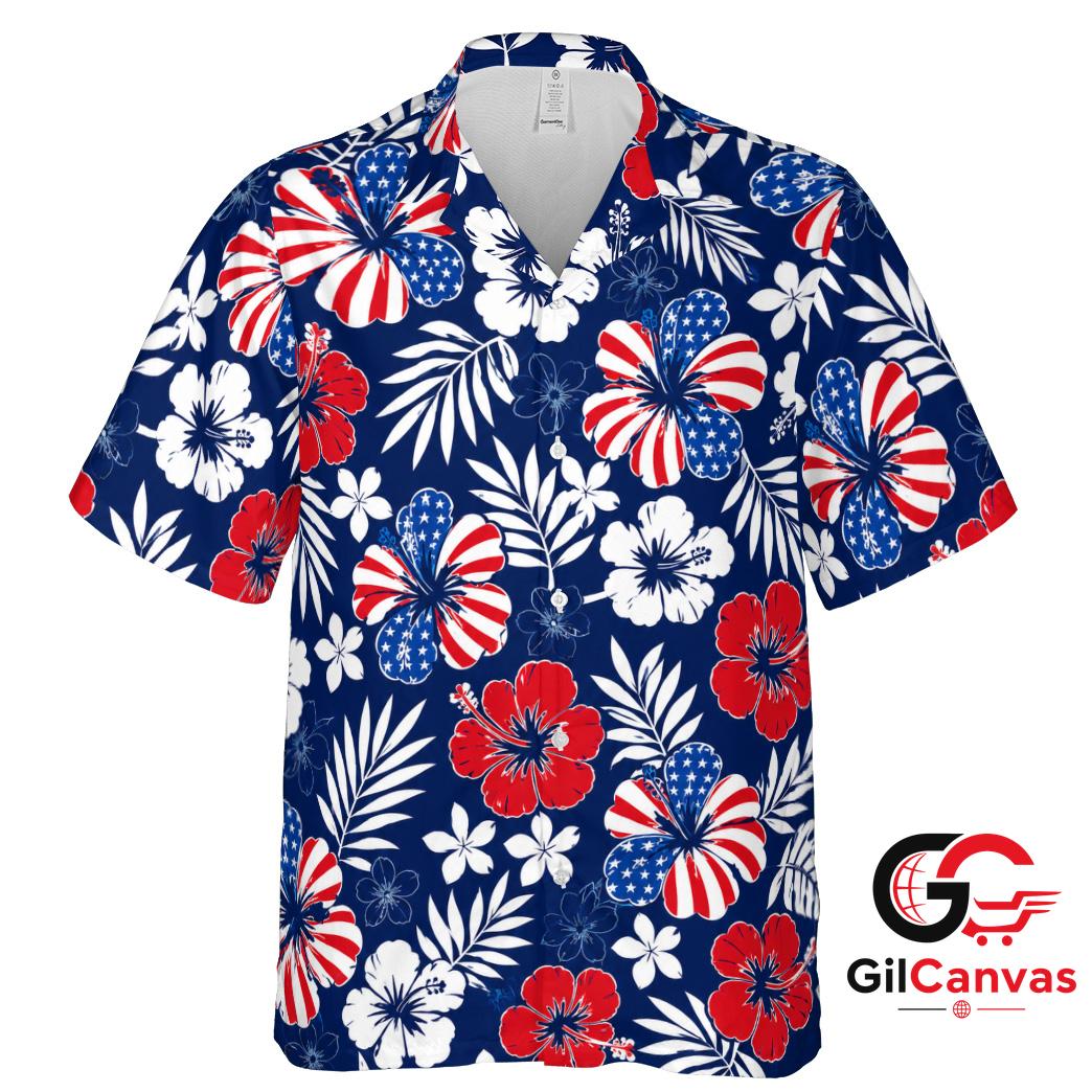 Floral Pattern Hawaiian Shirt For Summer Vacations Unisex Beach Wear Vibe