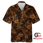 Floral Pattern Hawaiian Shirt For Unisex Tropical Getaways Lightweight Wear