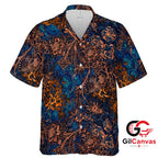Floral Print Hawaiian Shirt For Unisex Summer Parties Vibrant Colors Casual Wear
