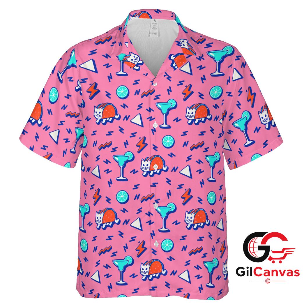 Fun Animal Tee Hawaiian Shirt For Summer Party Unisex Beach Vibes Apparel