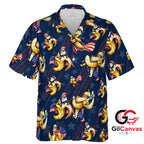 Fun Banana Tee Hawaiian Shirt For Independence Day Unisex July 4th Apparel