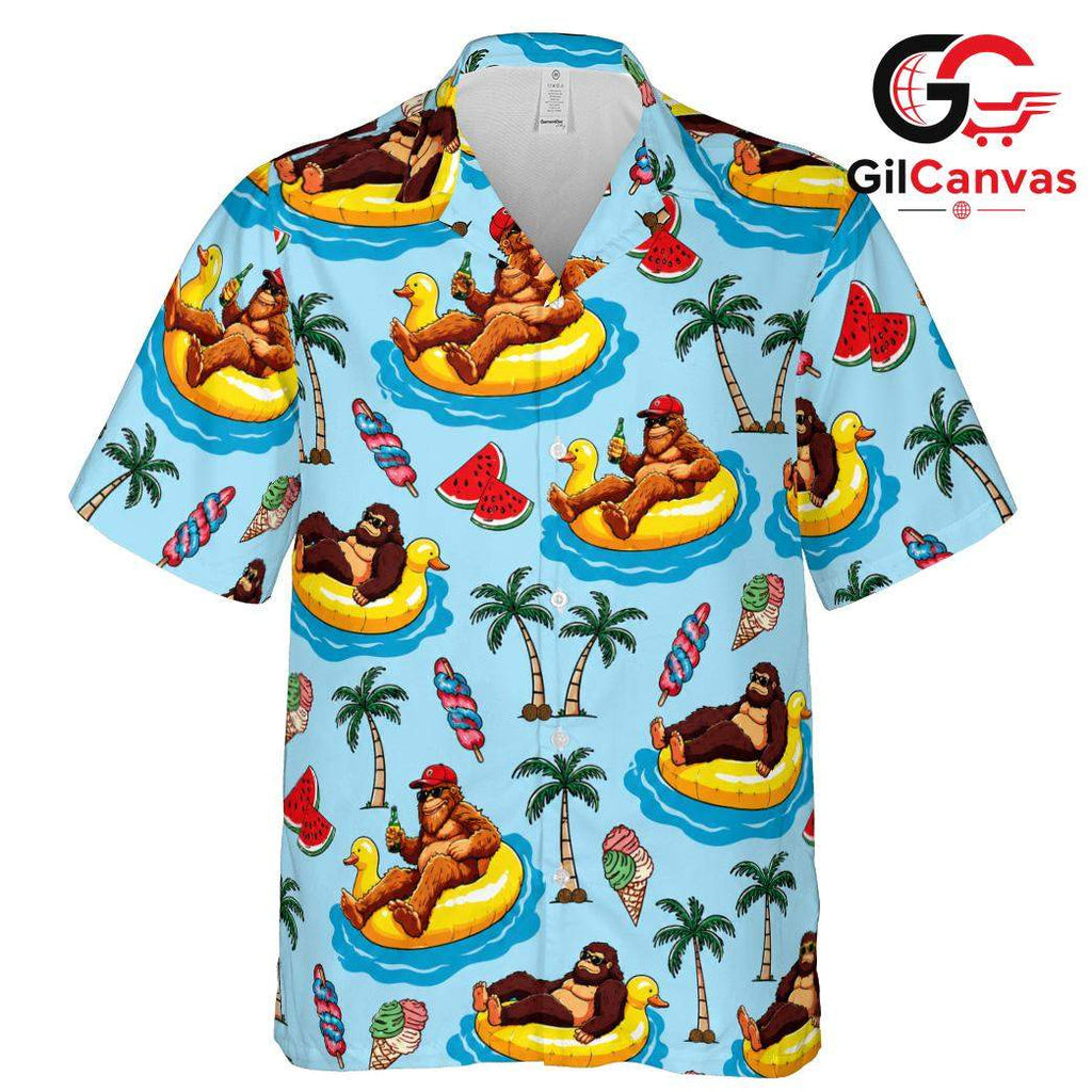 Fun Sloth Relaxed Fit Shirt, Unisex Beachwear for Summer Vacation Trips