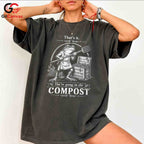 Funny Eco Compost Frog T-Shirt Unisex Gardening Lover Humorous Botanical Graphic