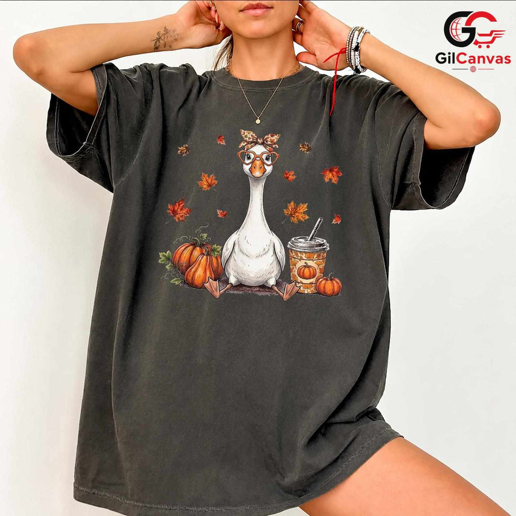 Funny Fall Goose Animal Shirt Unisex Thanksgiving Holiday Gift For All Lovers