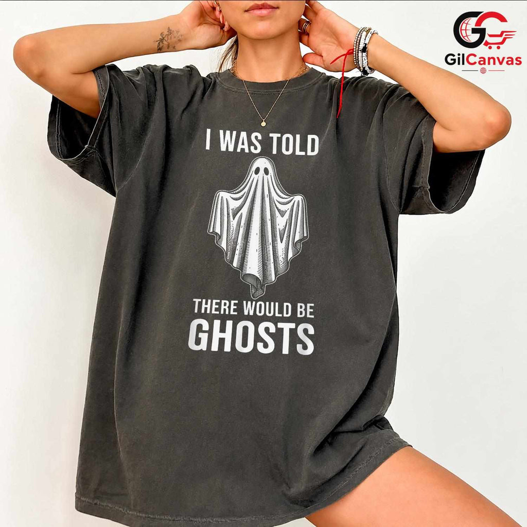 Funny Ghost Halloween Party Tee Shirt Unisex Spooky Event Gift Adults Teens