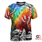 Galaxy Roaring Lion 3D T-Shirt, Vibrant Unisex Nebula Graphic Tee Gift For Birthdays