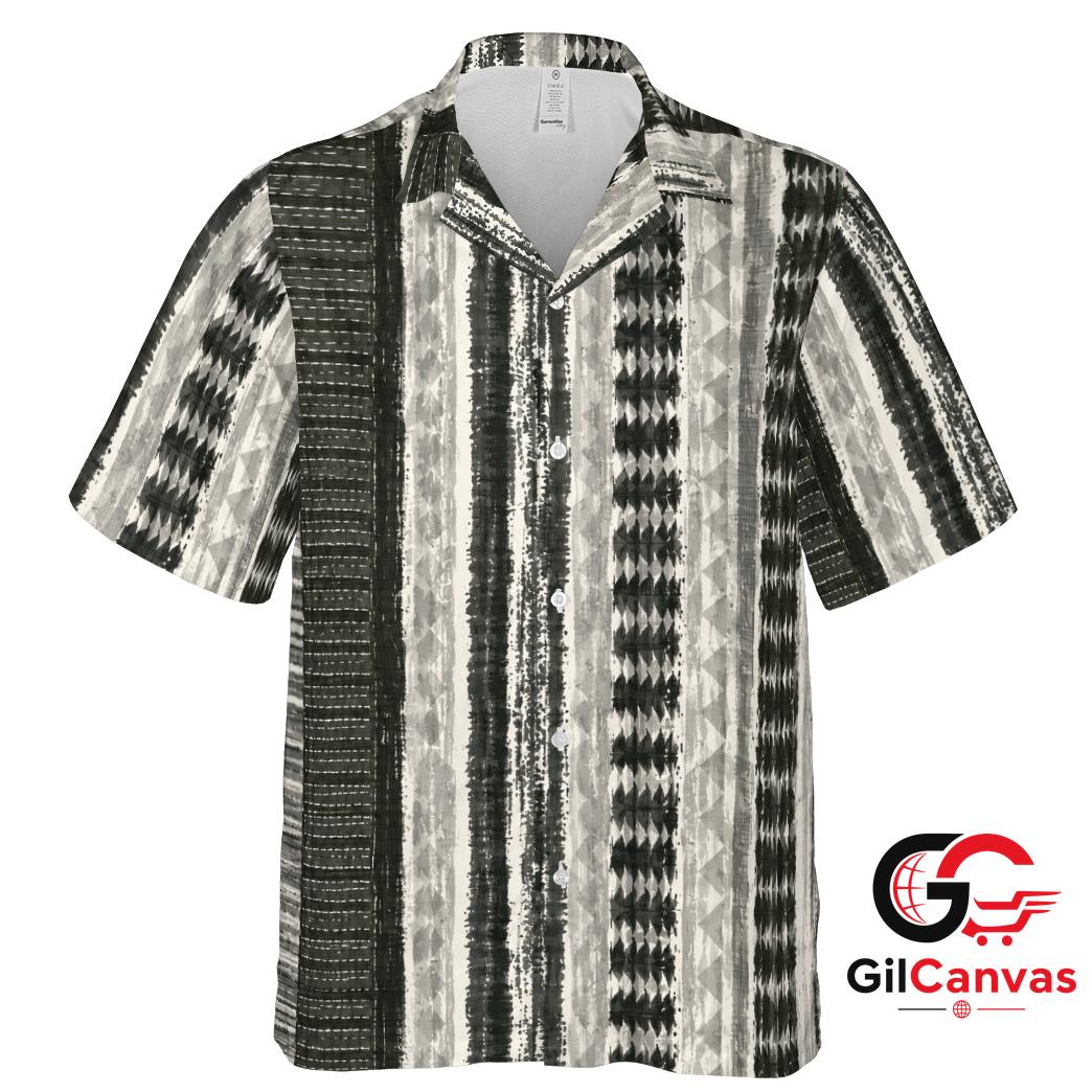 Geometric Print Hawaiian Shirt For Unisex Summer Vacation Tropical Apparel