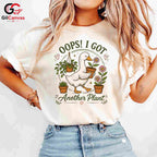 Got Another Plant Duck T-Shirt Unisex Funny Gardener Gift Fun Casual Graphic Tee