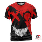 Grinning Face Art 3D T-Shirt, Unique Unisex Halloween Graphic Tee For Events