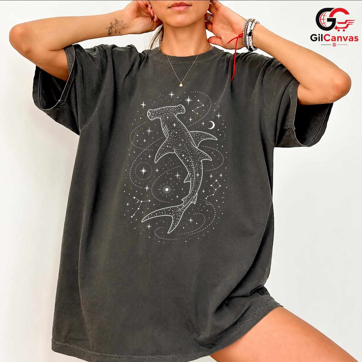 Hammerhead Shark T-Shirt Nature Lover Summer Event Unique Design Unisex Tee