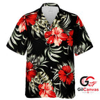 Hibiscus Flower Hawaiian Shirt Perfect For Beach Parties Unisex Summer Vibe