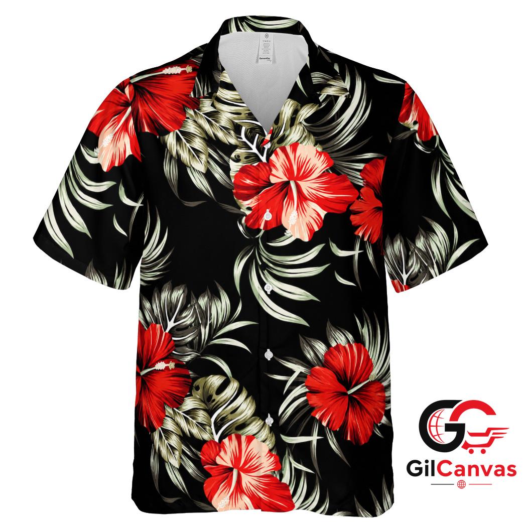 Hibiscus Flower Hawaiian Shirt Perfect For Beach Parties Unisex Summer Vibe