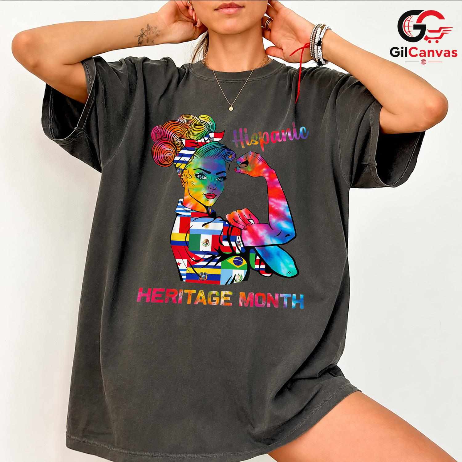 Hispanic Heritage Month Shirt Unisex Colorful Celebration Gift Idea For Women