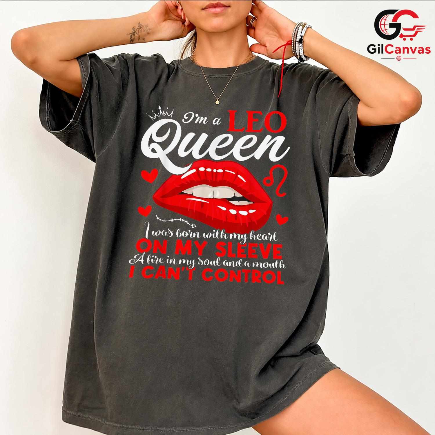 Leo Queen Astrology Tee Shirt Unisex Event Birthday Gift Idea For Women