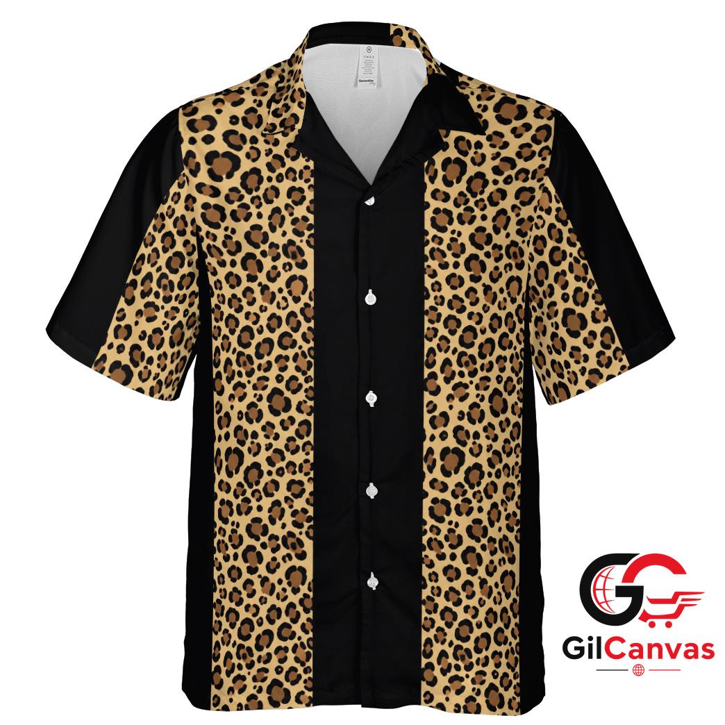 Leopard Print Hawaiian Shirt For Beach Parties Unisex Summer Stylish Attire