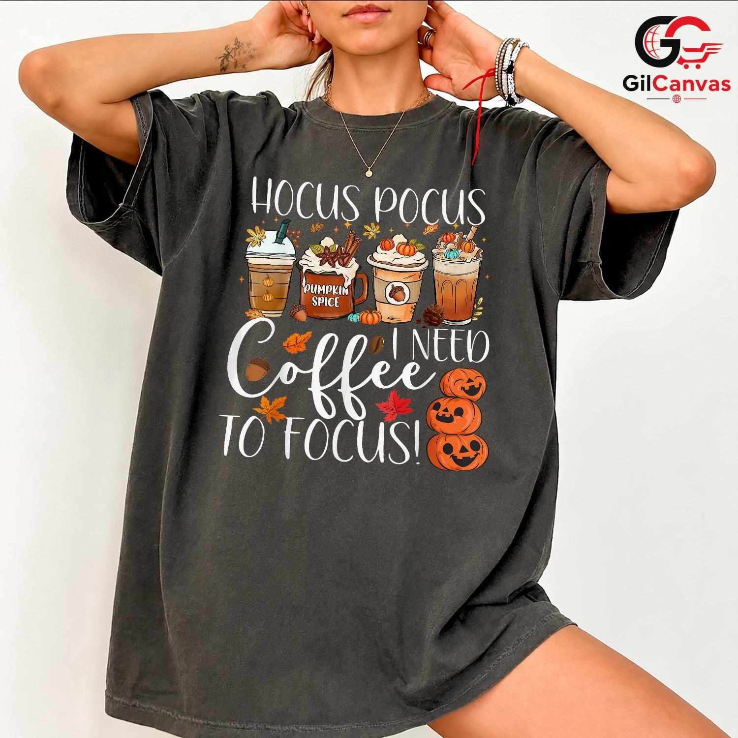 Magic Pumpkin Spice Coffee T-Shirt Unisex Funny Fall Witchy Halloween Gift