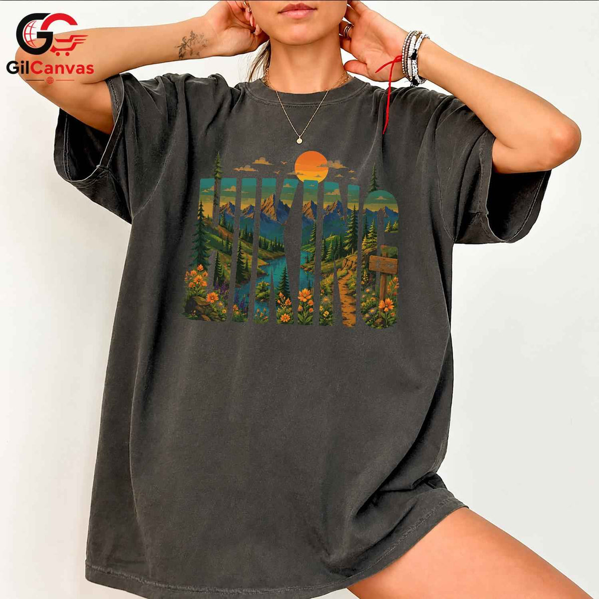 Mountain Hiking Graphic Tee Outdoor Activity Adventure Wear Unisex Gift Idea