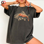 Mountain Trout Fishing Shirt Outdoor Enthusiast Perfect Gear Unisex Apparel