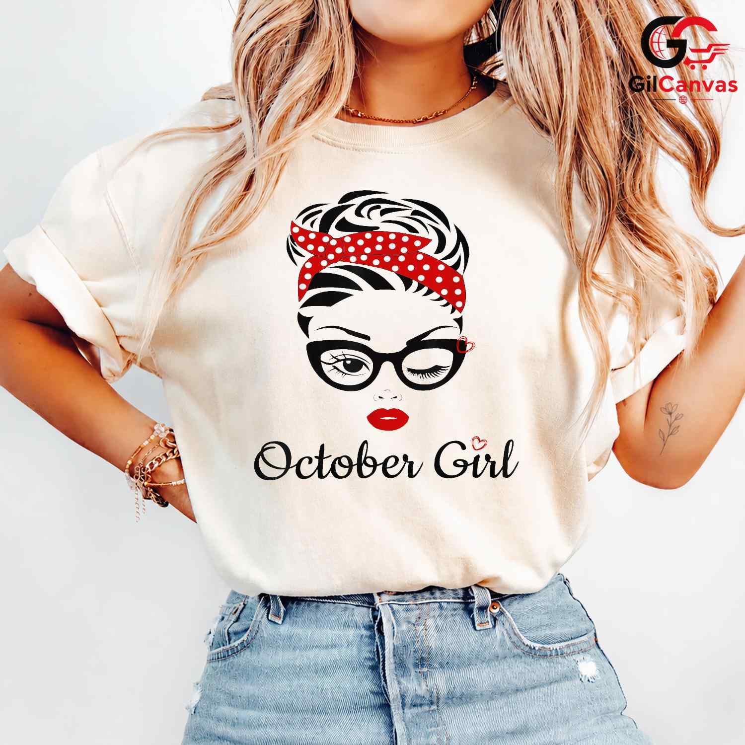 October Girl Cute Tee Shirt Unisex Perfect Birthday Gift Idea For Women Teens