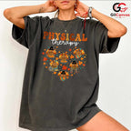Physical Therapy Turkey Fall T-Shirt Unisex Thanksgiving Rehab Staff Heart Gift
