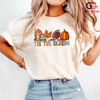 Pumpkin Football Fall Game Tee Unisex Thanksgiving Holiday Gift For Kids All