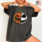 Pumpkin Skull Halloween T-Shirt Unisex Spooky Fun Event Gift Kids And Adults