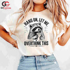 Raccoon Coffee Lover T-Shirt Humorous Custom Art Design Unisex Novelty Gift