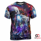 Sci-Fi Cosmic Art 3D T-Shirt, Unique Unisex Space Graphic Tee For Enthusiasts