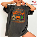 Skull Pumpkin Halloween Tee Shirt Unisex Perfect Spooky Event Gift For Adults