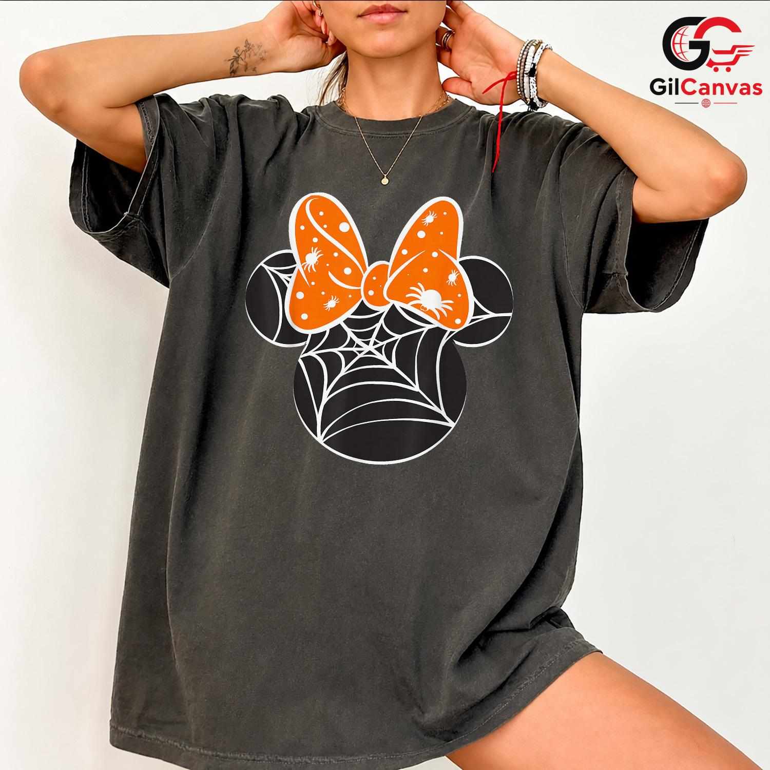 Spider Web Halloween Tee Shirt Unisex Fun Spooky Season Gift Kids And Teens
