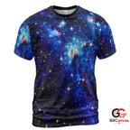 Stunning Space Nebula 3D T-Shirt, Vivid Unisex Astronomy Graphic Tee Gift Birthdays