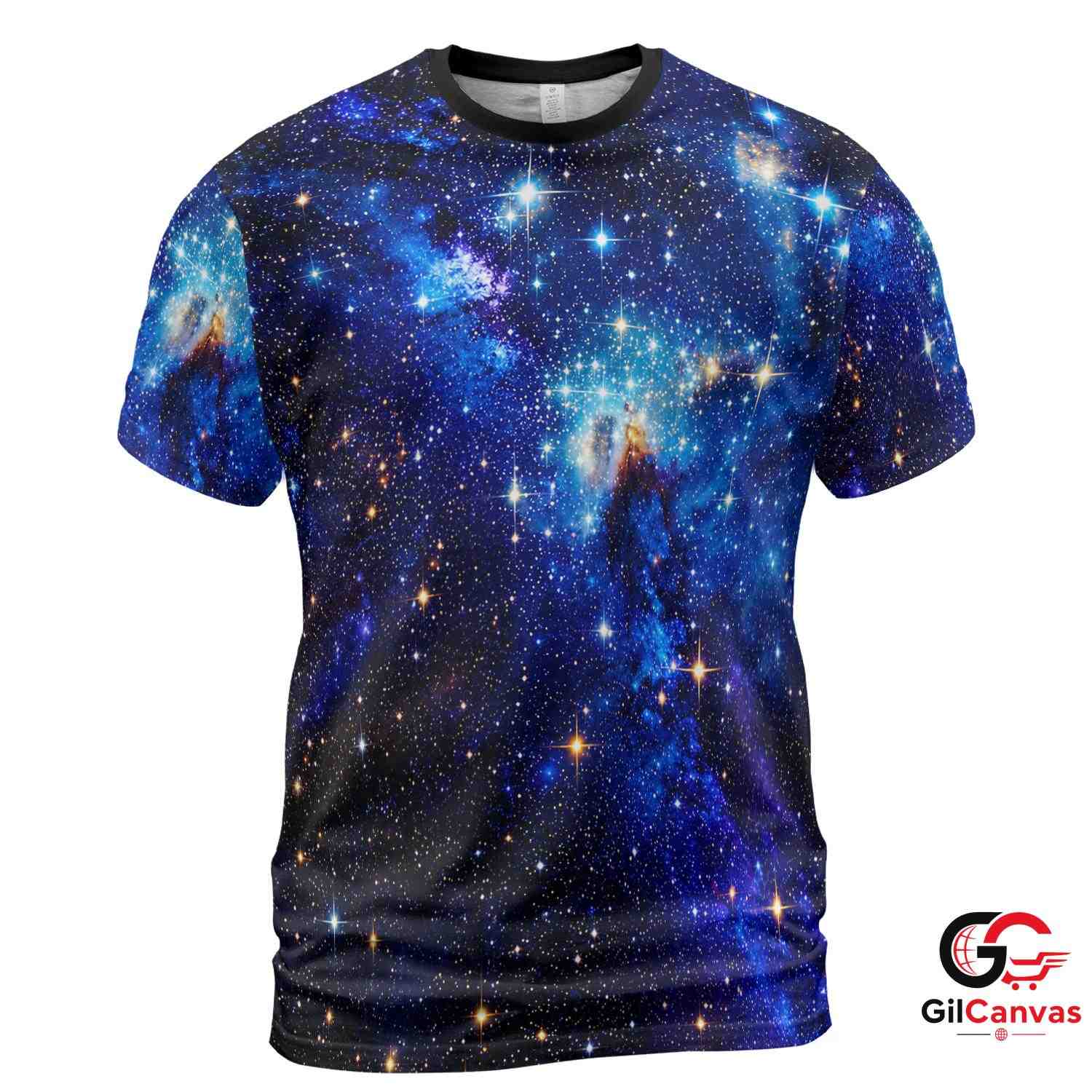 Stunning Space Nebula 3D T-Shirt, Vivid Unisex Astronomy Graphic Tee Gift Birthdays