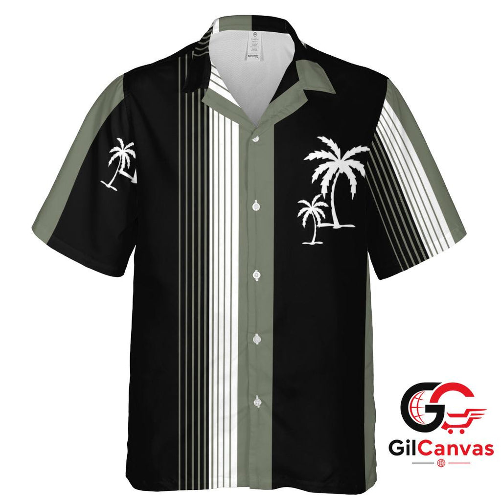 Summer Palm Tree Hawaiian Tee For Unisex Vacation Cool Tropical Style Outfit