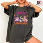 Summerween Ghosts Vacation T-Shirt Unisex Spooky Funny Summer Gift For Family