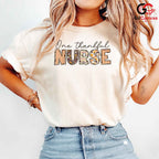 Thankful Nurse Fall T-Shirt Unisex Healthcare Worker Medical Perfect Gift
