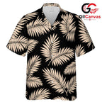 Trendy Tropical Palm Leaf Shirt, Premium Unisex Beachwear Summer Vacations