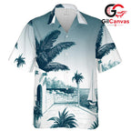 Tropical Beach Holiday Shirt, Casual Summer Wear for Men Getaway Vacation