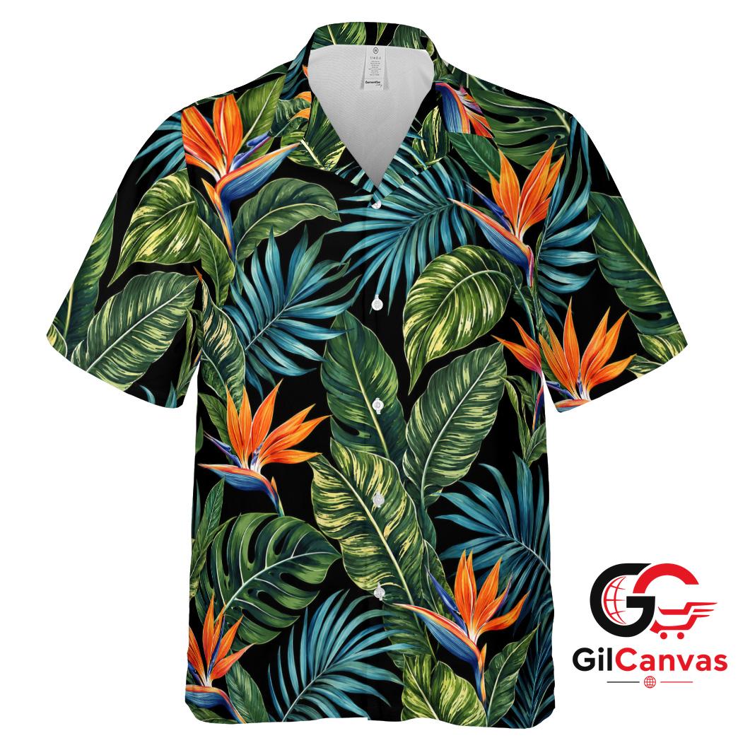 Tropical Floral Hawaiian Shirt For Men Perfect Summer Vacations Beach Attire