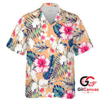 Tropical Floral Hawaiian Shirt For Summer Events Unisex Beach Wear Styles
